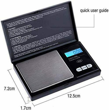 Small Pocket size Digital Weighing Scales ( 0.01g - 500g Grams ) use for measuring Kitchen Jewelry Gold