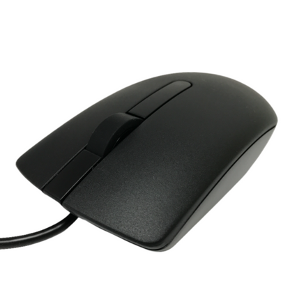 WIRED DELL MOUSE MS116 USB OPTICAL MICE WIRED BLACK SCROLL WHEEL 3 BUTTON