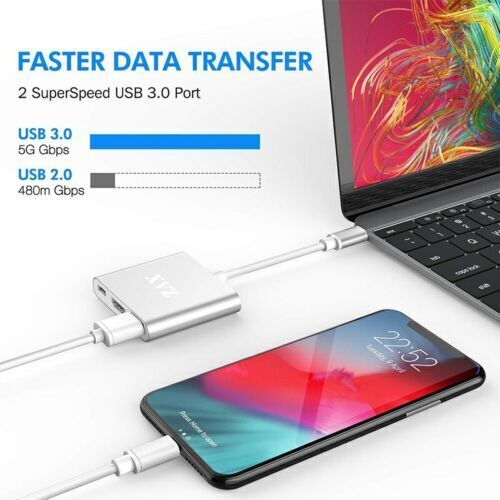 3 in1 Type C to USB-C 4K HDMI USB 3.0 Hub