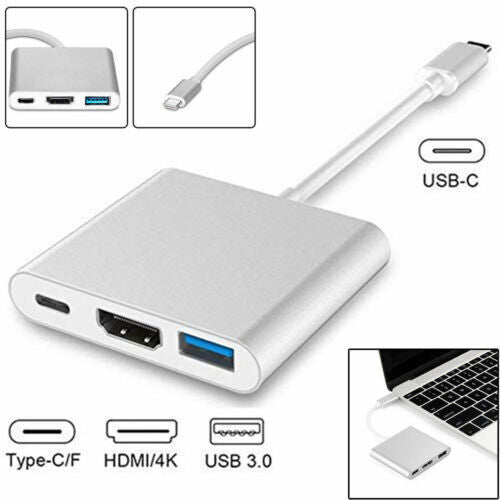 3 in1 Type C to USB-C 4K HDMI USB 3.0 Hub