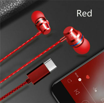 Wire Earphones Stereo Headphones