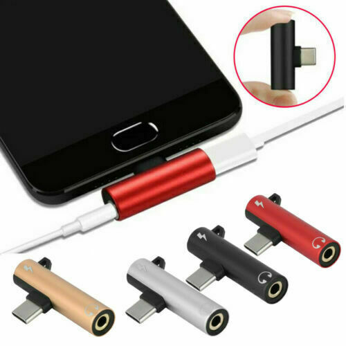 USB Type C To 3.5mm Audio Aux Headphone Jack Charger Adapter