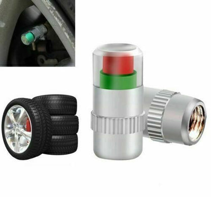 4xTyre Valve Caps Wheel Pressure 30-32-36